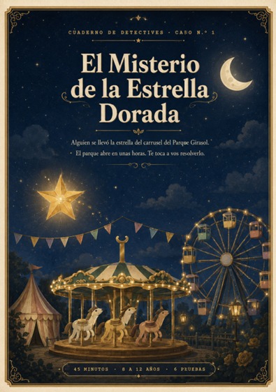 Portada del caso El misterio de la estrella dorada en el parque de diversiones