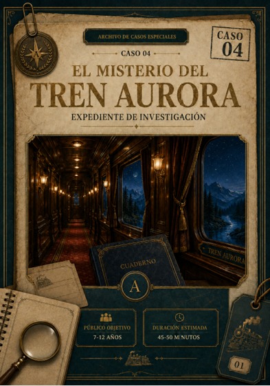 Portada del caso El misterio del Tren Aurora