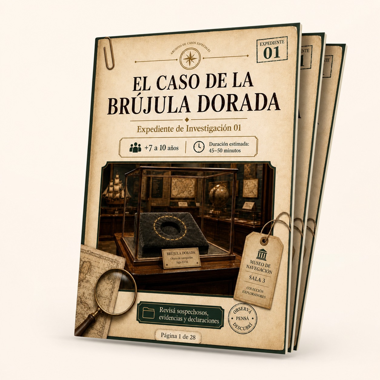 El caso de la brújula dorada