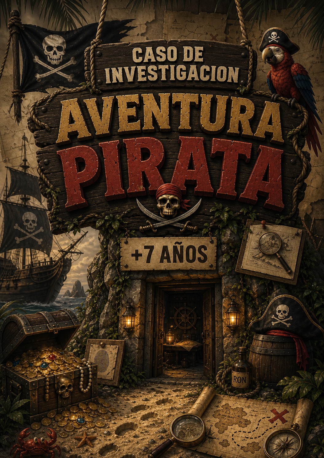 Portada del caso Aventura Pirata